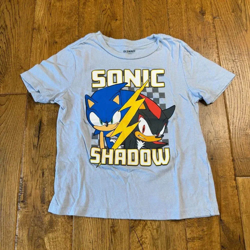 Lot of 10 Boys Summer Clothing Sz 6-7 Shirts, Shorts SONIC Spongebob Minecraft